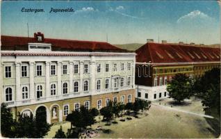 1918 Esztergom, Papneveld. K. J. Bp. 1917/21. (gyűrődések / creases)