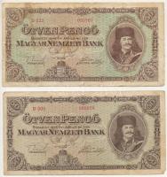 1945. 50P (2x) T:F,VG Adamo P15