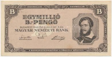 1946. 1.000.000BP T:F erős papír, de kisebb beszakadás és folt Adamo P37