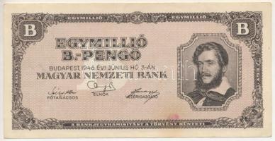 1946. 1.000.000BP T:F folt, egyébként erős papír Adamo P37