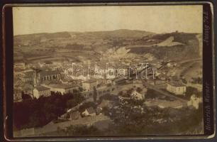 cca 1880 Aussig a. d. Elbe keményhátú fotó / Ústí nad Labem photo 16x11 cm