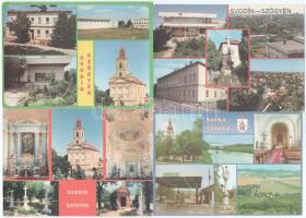 Szőgyén, Szölgyén, Svodín, Seldin - 4 db MODERN város képeslap / 4 modern town postcards
