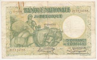 Belgium 1934.02.12. 50Fr/10B T:F rozsdafolt
Belgium 1934.02.12. 50 Francs / 10 Belgas C:F rust spot...
