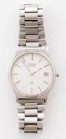 Seiko karóra, kvarc, napkijelzéssel, kvarc, karcos, d: 3 cm Működőképes