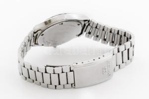 Seiko karóra, kvarc, napkijelzéssel, kvarc, karcos, d: 3 cm Működőképes