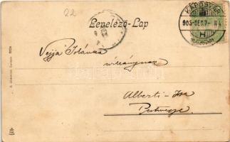 1905 Oláh-tanya, folklór. Mosinger R. (Zágráb) / Vlach farmstead, folklore (EK)