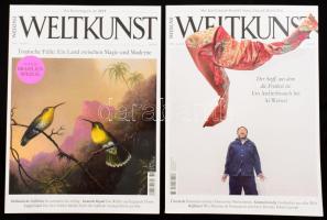 Weltkunst német nyelvű műtárgypiaci magazin 2 darab száma, 2014