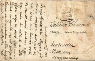 1929 Rohonc, Rechnitz; Total / látkép, templom / general view, church. photo (felület kopás / worn s...