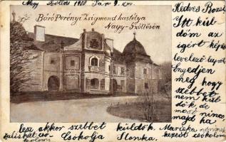 1900 Nagyszőlős, Nagyszőllős, Vynohradiv (Vinohragyiv), Sevljus, Sevlus; Báró Perényi Zsigmond kastélya / castle (EB)