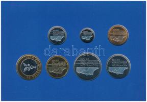 Hollandia 1996. 5c-5G (6xklf) + "Provincie Overijssel" emlékérem forgalmi sor karton díszt...