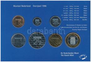 Hollandia 1996. 5c-5G (6xklf) + "Provincie Overijssel" emlékérem forgalmi sor karton díszt...