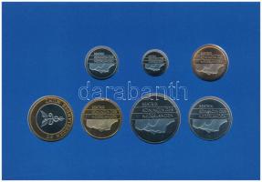 Hollandia 1996. 5c-5G (6xklf) + "Provincie Overijssel" emlékérem forgalmi sor karton díszt...