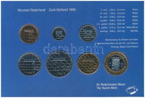 Hollandia 1995. 5c-5G (6xklf) + "Dél-Hollandia" emlékérem forgalmi sor karton dísztokban T...