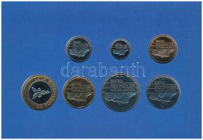 Hollandia 1995. 5c-5G (6xklf) + "Dél-Hollandia" emlékérem forgalmi sor karton dísztokban T...