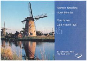Hollandia 1995. 5c-5G (6xklf) + "Dél-Hollandia" emlékérem forgalmi sor karton dísztokban T...