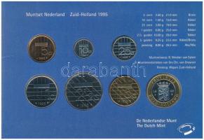 Hollandia 1995. 5c-5G (6xklf) + "Dél-Hollandia" emlékérem forgalmi sor karton dísztokban T...