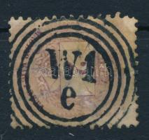 1881 2kr "W 1 e" érkezési bélyegzéssel