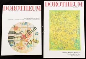Dorotheum 2 darab aukciós katalógus, modern művészet és vegyes régiségek témában, 2012-2017