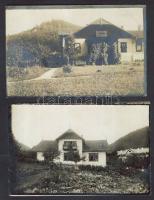 1908 Fenyőháza 2 db papírkép / Ľubochňa 2 photos 14x9 cm