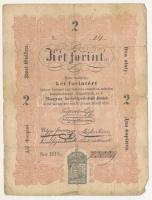 1848. 2Ft "Kossuth bankó", "HPh. 73069" T:VG Adamo SG106