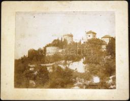 cca 1890 Novi Vinodolski Frangepán kastély keményhátú fotó / Frangepan castle photo 14x11 cm