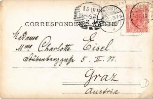 1904 Iasi, Jasi, Jassy, Jászvásár (?); hiking woman. photo (EB)