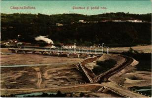 Campina, Campina-Doftana; Soseaua si podul nou / road and new bridge (EK)