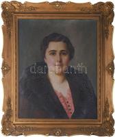 Steinacker jelzéssel, felvidéki-pozsonyi festő: Pozsonyi hölgy arcképe, 1940 körül. Olaj, vászon, jelezve balra lent. Dekoratív fakeretben, 55×45,5 cm. A tételhez tartozik egy 1940 körüli fotó, amely a festő és az ábrázoltat mutatja festés, a festmény készítése közben.