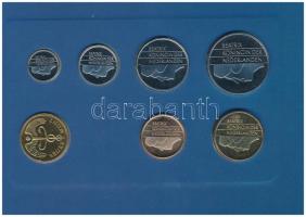 Hollandia 1993. 5c-2 1/2G (6xklf) forgalmi sor karton tokban, pénzverdei zsetonnal, fólia borítékban...