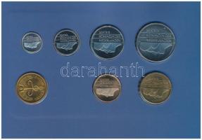 Hollandia 1990. 5c-5G (6xklf) + "Noord Brabant" emlékérem forgalmi sor karton dísztokban T...