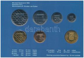 Hollandia 1992. 5c-2 1/2G (6xklf) forgalmi sor karton tokban, pénzverdei zsetonnal, fólia borítékban...