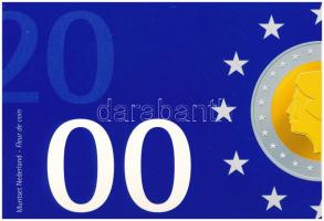 Hollandia 2000. 5c-5G (6xklf) forgalmi sor karton dísztokban, fólia borítékban T:UNC Netherlands 2000. 5 Cents - 5 Gulden (6xdiff) coin set in cardboard case and foil envelope C:UNC