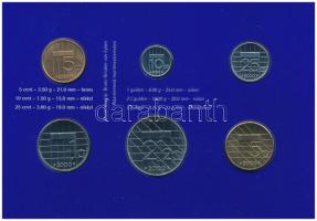 Hollandia 2000. 5c-5G (6xklf) forgalmi sor karton dísztokban, fólia borítékban T:UNC Netherlands 200...