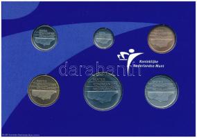 Hollandia 2001. 5c-5G (6xklf) forgalmi sor karton dísztokban, fólia borítékban T:UNC Netherlands 200...