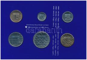 Hollandia 2001. 5c-5G (6xklf) forgalmi sor karton dísztokban, fólia borítékban T:UNC Netherlands 200...