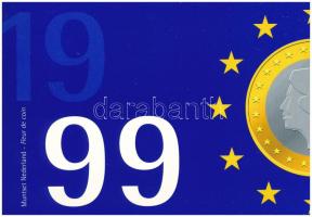 Hollandia 1999. 5c-5G (6xklf) forgalmi sor karton dísztokban, sérült fólia borítékban T:UNC Netherlands 1999. 5 Cents - 5 Gulden (6xdiff) coin set, in cardboard case and damaged foil envelope C:UNC
