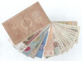 Vegyes, 15db-os külföldi bankjegyből álló tétel T:F,VG közte szép papír
Mixed, 15pcs foreign bankno...