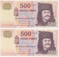 2006. 500Ft "A forradalom 50. évfordulója 1956. október 23." (2x) "EC" T:AU,XF Adamo F54E