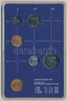 Hollandia 1983. 5c-2 1/2G (5xklf) forgalmi sor műanyag tokban, pénzverdei zsetonnal T:UNC Netherland...