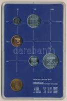 Hollandia 1986. 5c-2 1/2G (5xklf) forgalmi sor műanyag tokban, pénzverdei zsetonnal T:UNC Netherland...