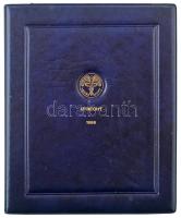 Hollandia 1986. 5c-2 1/2G (5xklf) forgalmi sor + Ag zseton eredeti műbőr tokos szettben, tanúsítvánn...