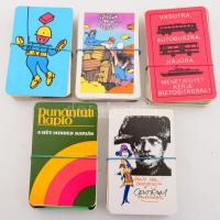 Retró kártyanaptár tétel: kb. 250 db vegyes kártyanaptár, változatos témában, közte egyformákkal