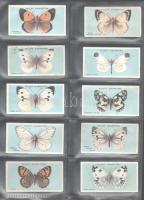 Wills's Cigarettes brit cigaretta-gyűjtőkártyák, 50 db-os komplett sorozat (pillangók), albumla...