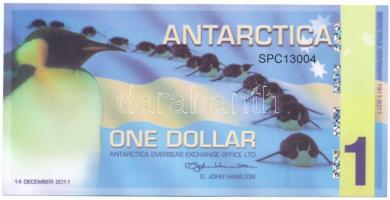 Antarktisz 2011. 1$ fantázia bankjegy "SPC13004" T:UNC Antarctica 2011. 1 Dollar fantasy banknote "SPC13004" C:UNC