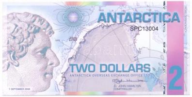 Antarktisz 2008. 2$ fantázia bankjegy "SPC13004" T:UNC Antarctica 2008. 2 Dollars fantasy banknote "SPC13004" C:UNC