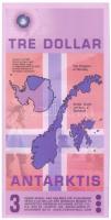 Antarktisz 2008. 3$ fantázia bankjegy "SPC13004" T:UNC
Antarctica 2008. 3 Dollars fantasy...