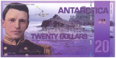Antarktisz 2008. 20$ fantázia bankjegy "SPC13004" T:UNC Antarctica 2008. 20 Dollars fantasy banknote "SPC13004" C:UNC
