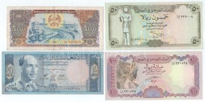 Vegyes, 9db-os külföldi bankjegyből álló tétel, közte Szingapúr DN(1987) 1$ + Laosz 1988. 500K, stb....