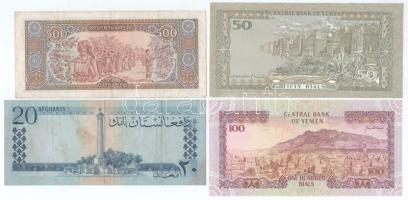 Vegyes, 9db-os külföldi bankjegyből álló tétel, közte Szingapúr DN(1987) 1$ + Laosz 1988. 500K, stb....