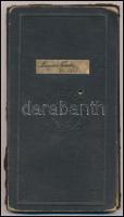 1912 Bp., a M. Kir. József Műegyetem leckekönyve Magyari Nándor építész hallgató részére, benne Rado...